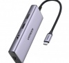 Bộ chuyển USB C 9 trong 1, hỗ trợ xuất 2 cổng HDMI + USB + LAN Gigabit + SD/ TF Ugreen 90119