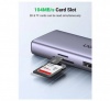 Bộ chuyển USB C 9 trong 1, hỗ trợ xuất 2 cổng HDMI + USB + LAN Gigabit + SD/ TF Ugreen 90119