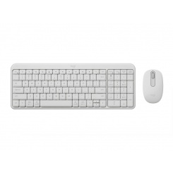 Bộ bàn phím chuột không dây Logitech MK250 Bluetooth Trắng
