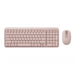 Bộ bàn phím chuột không dây Logitech MK250 Bluetooth Rose