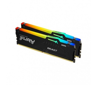 Ram PC Kingston Fury Beast RGB 16GB (2x8GB) 5200MHz DDR5 KF552C40BBAK2-16